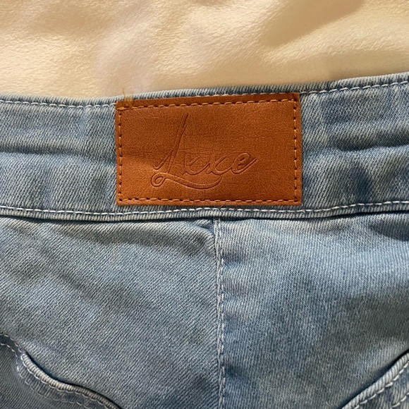 Asos luxe curve size 20 straight leg light wash denim stretchy jeans - Picture 10 of 11